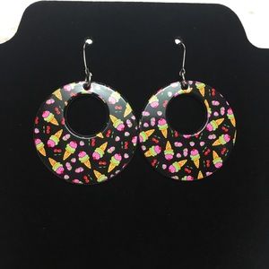 Donating Today! Ice Cream Pendant Earrings